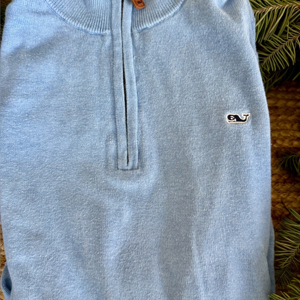 Vineyard Vines boys Sky Blue Zip Up Sweater